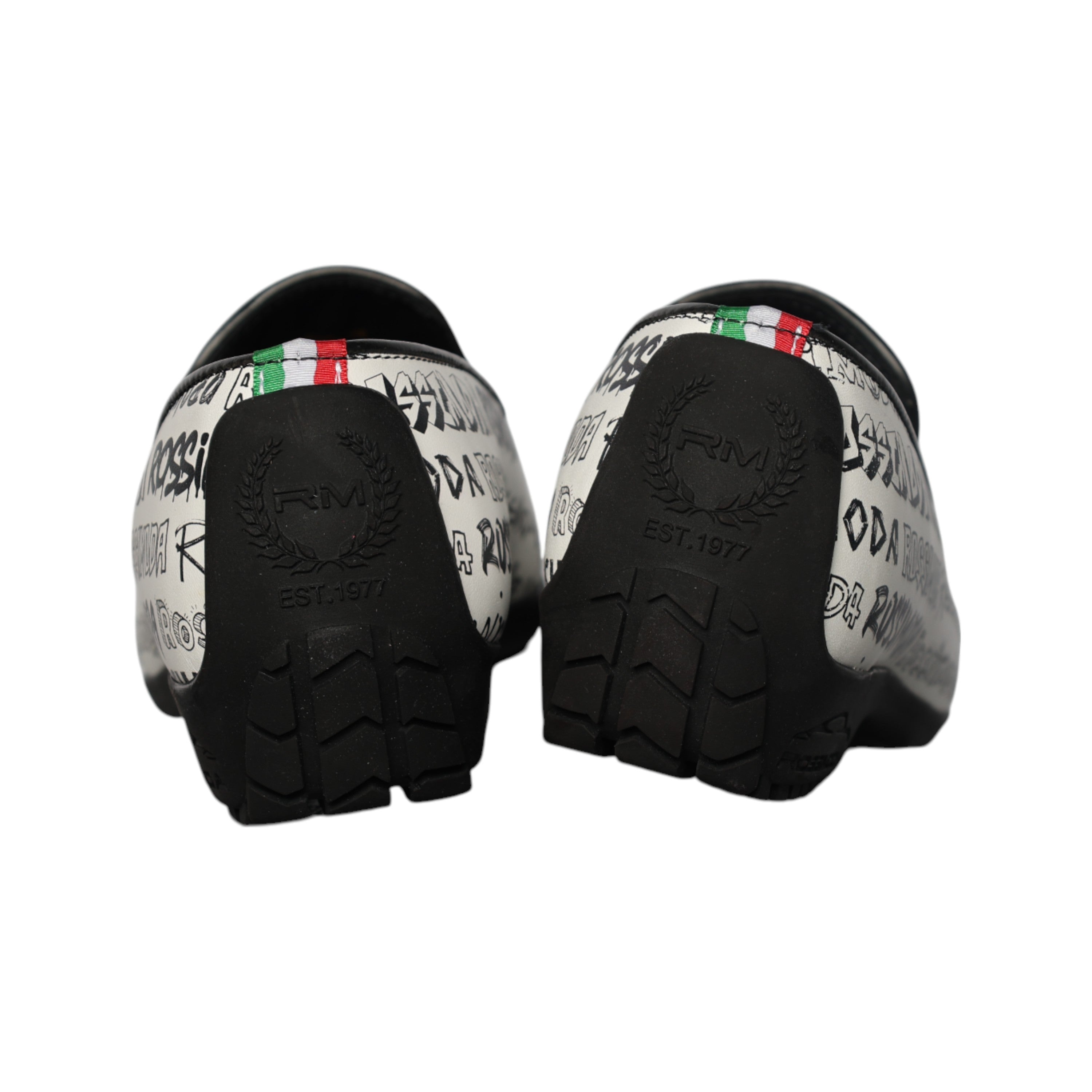 Rossimoda Loafer Gt900 Graffico Impressao Black-White